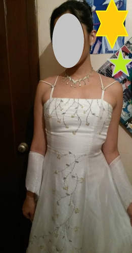Vestido De Novia O 15 Años Color Blanco Perfecto Estado