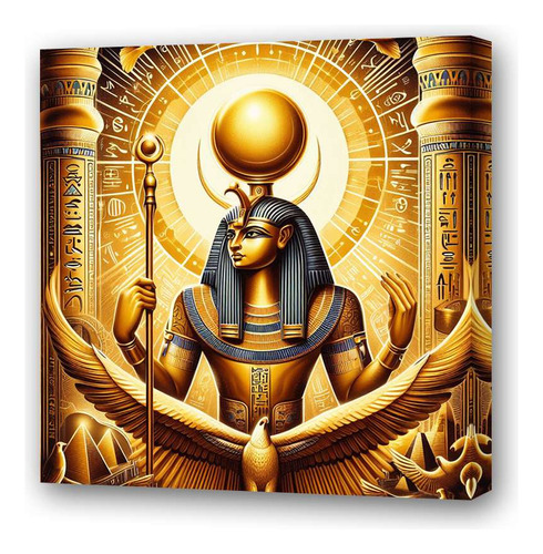 Cuadro 30x30cm Ra Sol Egipcio Dios Mitologico Egipto M1