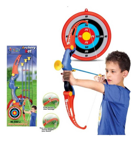 Set Arco Y Flecha Para Niños Súper Archery 