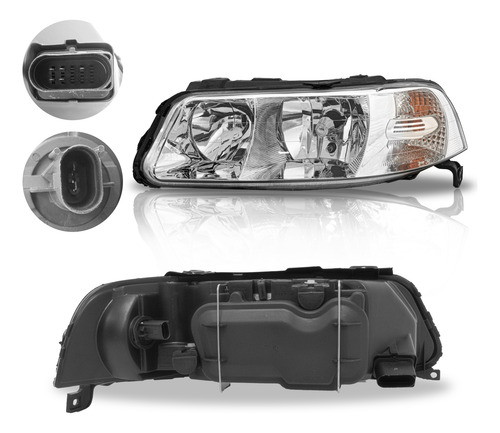 Par De Faros Pointer 2000-2001-2002-2003-2004-2005 Gti Crom*