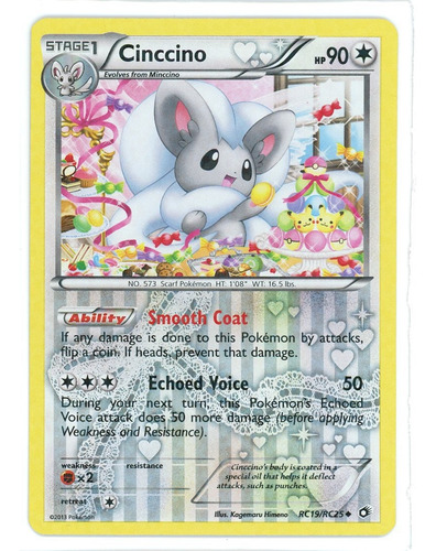 Cartas Pokemon Cinccino Holo Radiant Collection