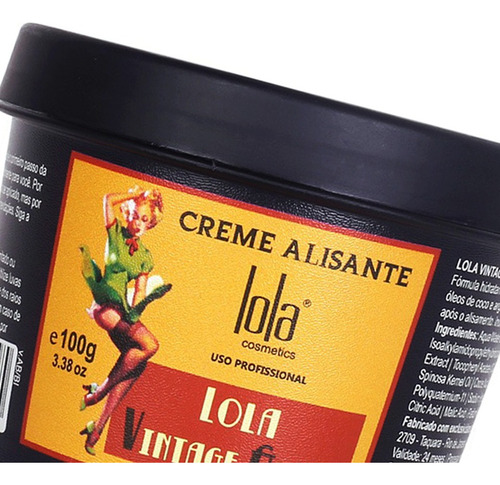 Lola Vintage Girls Mascara Crema Alisante Anti Frizz X 100gr