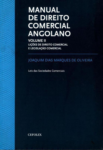 Livro Manual De Direito Comercial Angolano