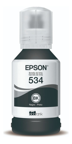 Epson Botella De Tinta Ecotank Color Negro, Código T534120