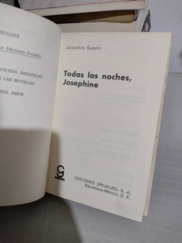 Todas Las Noches Josephine Jacqueline Susann Rp59 (Usado)