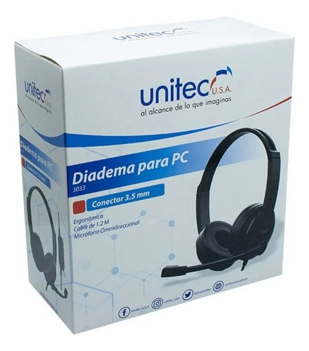 Audifono Manos Libres Con Microfono Inluido  Tipo Gamer