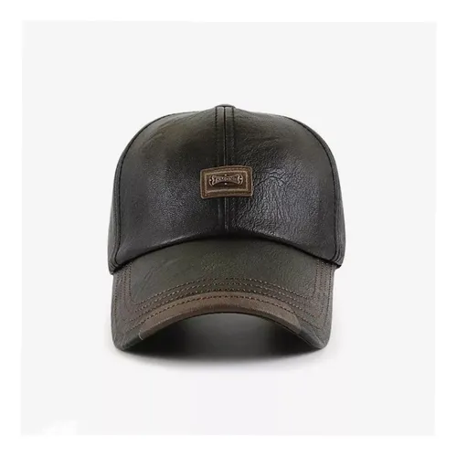 Jockey Cuero Pu Ajustable . Invierno . Gorro