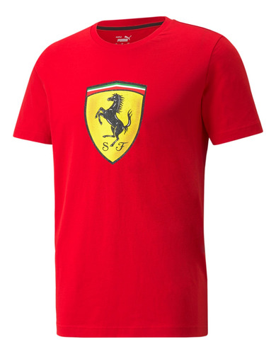 Camiseta Puma Scuderia Ferrari Race Colored Big Shield Mascu