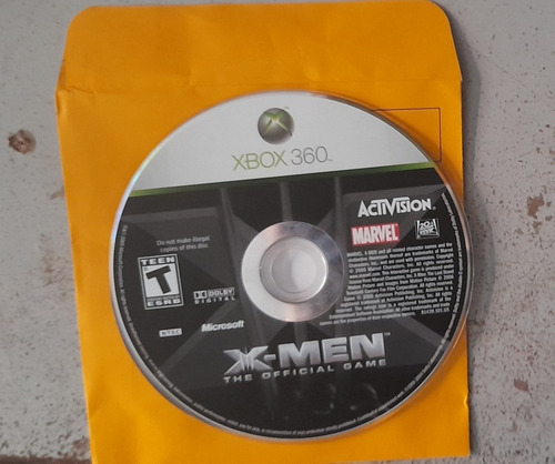 X-men The Official Game Xbox360 Solo Disco