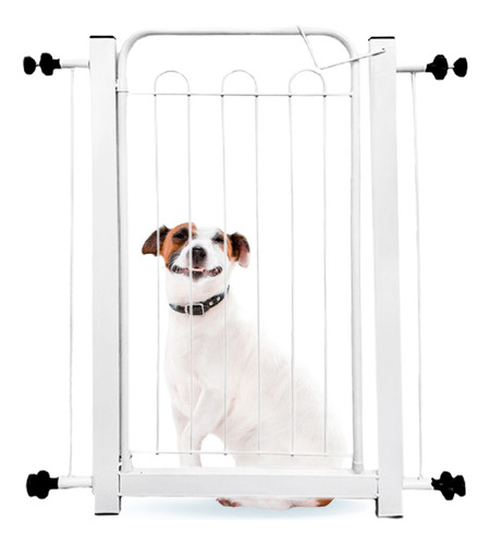 Grade Slin Proteção Para Cães + Prolongador De 20cm Portátil Cor Branco