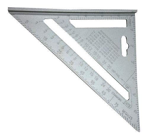 Escuadra Triangular 7'' Profesional En Aluminio