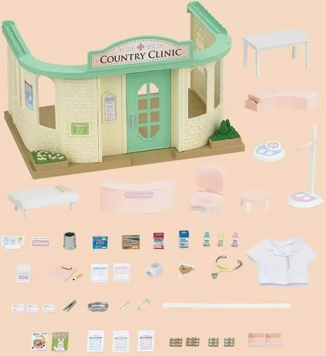 Sylvanian Families Clinica Rural Y Muebles 5096 Original Edu