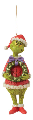 Enesco Jim Shore Dr. Seuss The Grinch - Adorno Colgante Para