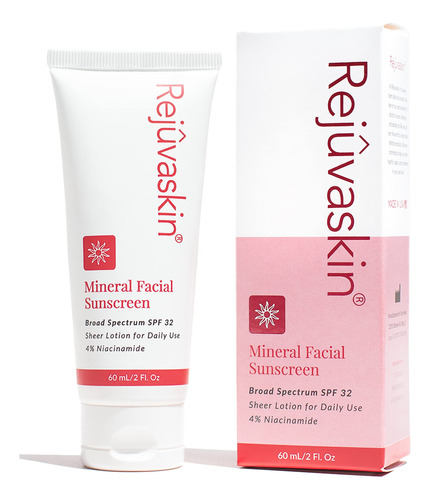 Rejuvaskin Protector Solar Facial Mineral, Crema Facial De A