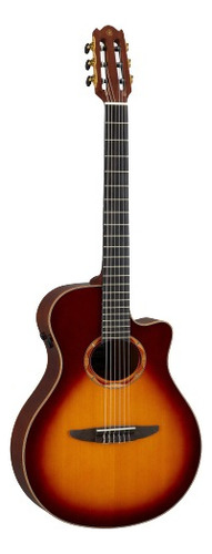 Guitarra Electroacústica Yamaha NX NTX3 para diestros brown sunburst ébano brillante