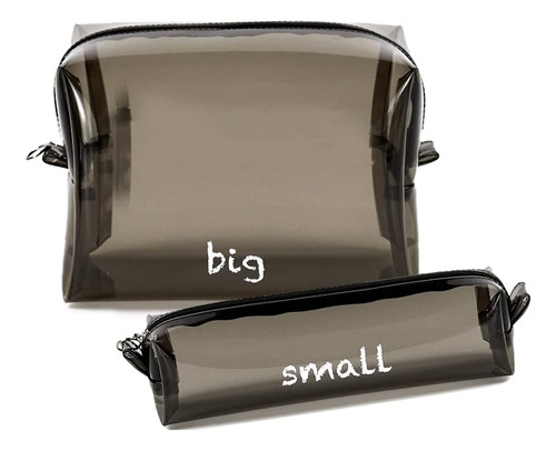 Bolsa De Aseo, Juego De 2 Bolsas De Maquillaje Transparentes