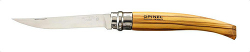 Cuchillo Opinel N°10 Slim Mango De Olivo Color Crema