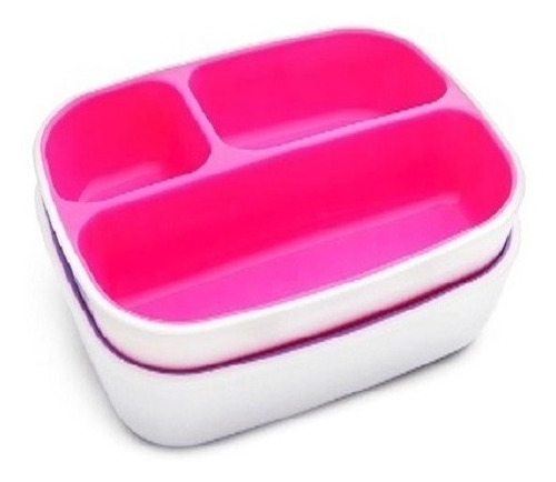 Imagen 2 de 3 de Plato Bebe Munchkin Divisiones X2 Unidades Rosa