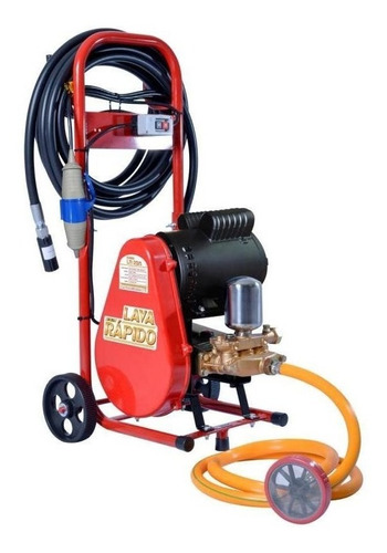 Lavadora de alta pressão ZM Bombas LR-28/3 vermelho de 3cv com 420psi de pressão máxima 220V