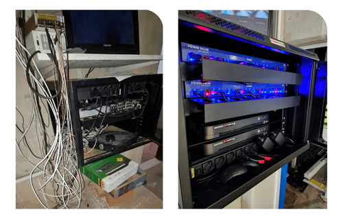 Rack Organizador Cftv Onix Rack Orion Hd 8000 8c 19 + Fonte