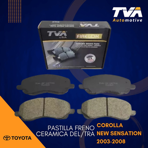 Pastilla Freno Ceramic Toyota Corolla Newsensation 03-08 Tra