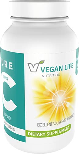 Vegan Life Nutrition - Suplemento Puro De Vitamina C, Sin Gl