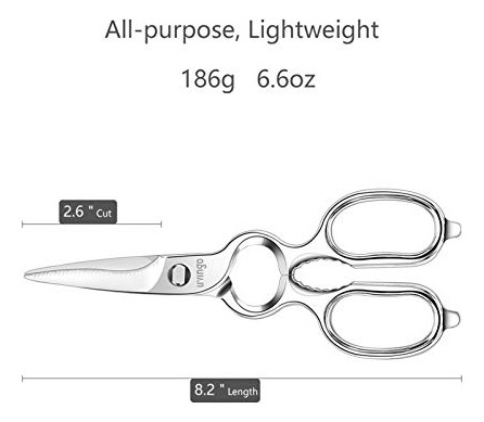 Tijeras Forjadas Para Cocina Resistentes De 8.5 Pulgadas