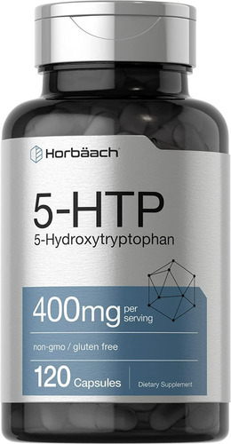 Horbaach 5-htp 400 Mg Precursor Serototina Estado Animo X180