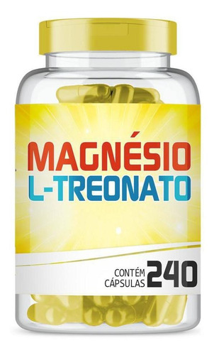 Magnésio L-treonato 240mg Com 240 Cápsulas