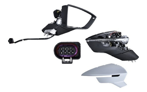 Imagen 1 de 1 de Espejo Seat Leon 2013 2014 2015 2016 Electrico E/abatible C/desempañante C/direccional P/pintar Tsi 1.4/tdi 2.0/tdi 1.6/