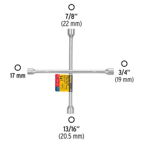 Llave De Cruz 14 Galvanizada Cruceta Pretul 21800