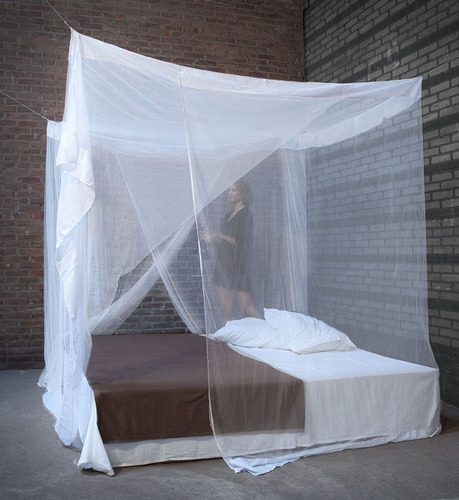 Mosquitero Cuadrado Tul Cubre Cama 2 Plazas King Repelente