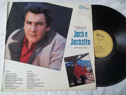 Lp Vinil - Jacó E Jacozito - Linha De Fogo - Sertanejo