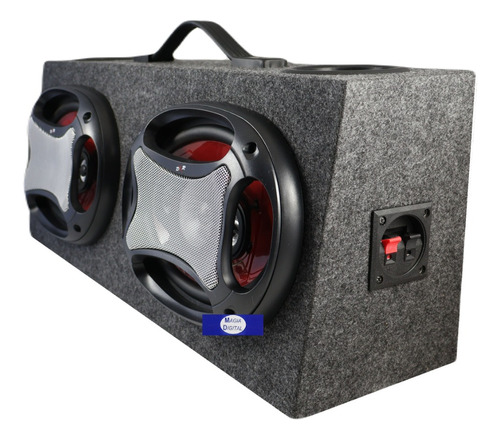 Cajon Doble Con Bocinas 6x9 PuLG Radox 047-100 750w 4vias