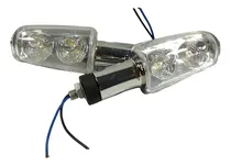 Comprar Faros De Cruce Led Azul De Moto Universales 