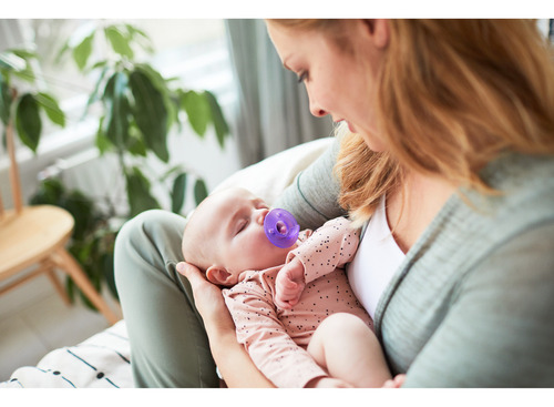 Chupete Philips Avent Soothie Para Niñas de 0 A 3 Meses Color Lila y Rosa Período de Edad de 0 A 3 Meses