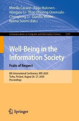 Libro Well-being In The Information Society. Fruits Of Re...