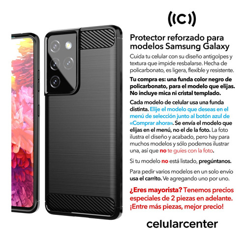 Galaxy S10 S9 S8 S7 S6 A9 A8 A7 A6 A5 J8 J7 J6 J4 Core Funda