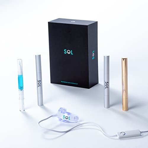 Sol - Kit De Blanqueamiento Dental Con Luz Led, Gel De Blanq