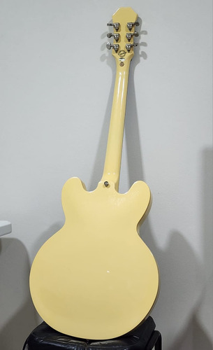 Epiphone Dot 335 Custom Shop Limited Edition Cream Diestro Crema Palo De Rosa (Usado)