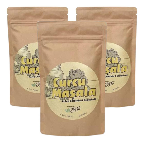 Superfood Cúrcumasala Especiado 3 Pack De 100g Soy Té