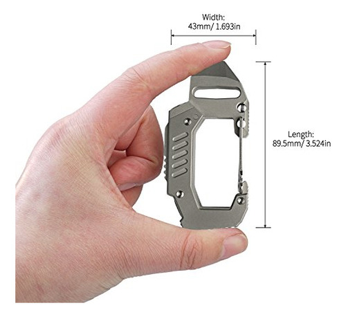 Fl10 Tc4 Linterna Recargable Usb Titanio 360 Lumene Edc