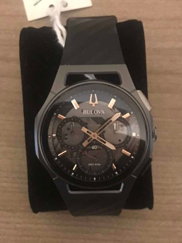 Bulova Curv - Titânio - Preto E Cinza - 98a162