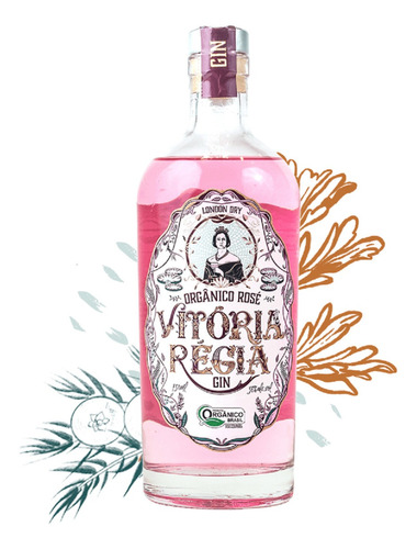 Gin Vitoria Regia Rose Orgânico 750 Ml - Produto Original