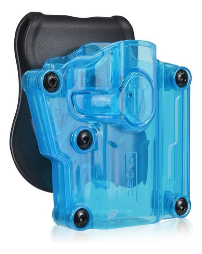 Funda Holster Universal Cytac Transparente/colores Color Azul Orientación De La Mano Diestro