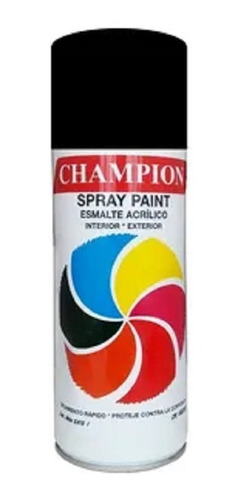 Pintura En Spray Negro Mate Acrilico