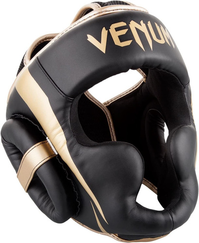 Casco Para Artes Marciales Venum, Negro Y Dorado Talla Unica