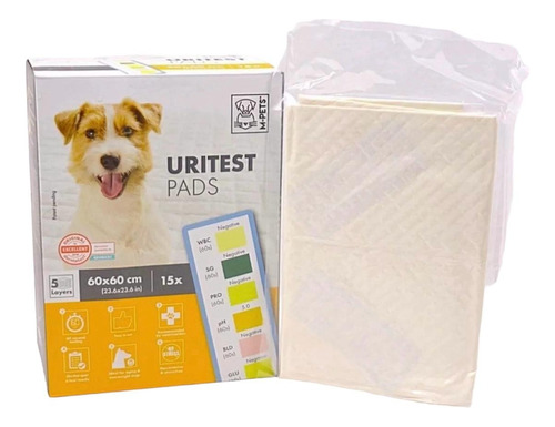 Paños Sanitarios Urinarios Uritest Pads M-pets 15u 60x60