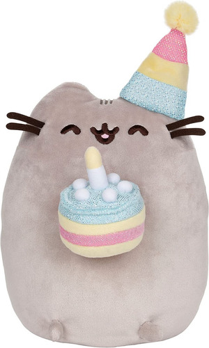 Peluche Gato Pusheen Pastel De Cumpleaños Tarta Cn Vela Gund