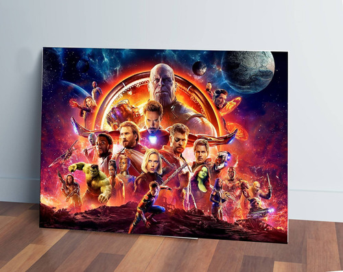 Cuadro 213 Marvel Avengers 30x40 Mdf Memoestampados